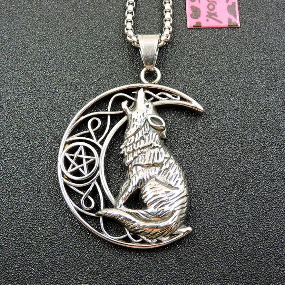 Betsey Johnson Wolf Moon Necklace BACK IN STOCK